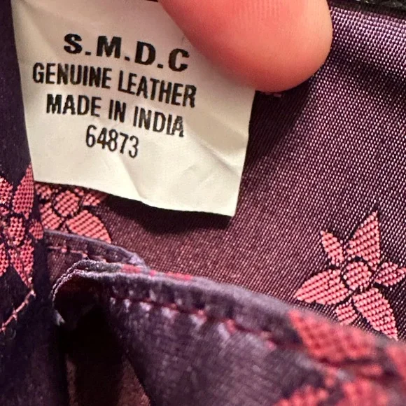 Anuschka Hand Painted Leather Lion Crossbody Wallet Clutch Artisan Black Multi - Picture 10 of 14